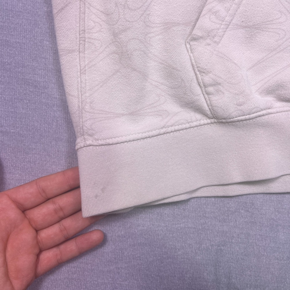 Nike Mens Beige All Over Print Swoosh Casual Wear Pullover Hoodie‎ Size 3XL - Picture 10 of 11